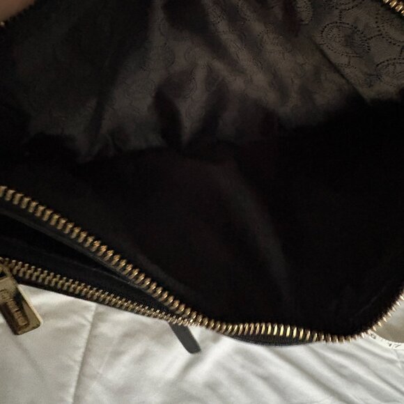 Michael Kors Pebbled Leather Black Crossbody Double Zip Adjustable Strap - Picture 8 of 11